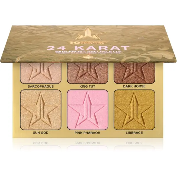 Jeffree Star Cosmetics Jeffree Star Cosmetics Skin Frost™ 24K Highlighter палитра хайлайтъри 6x7 гр.