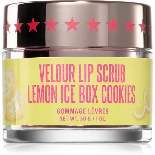Jeffree Star Cosmetics Jeffree Star Cosmetics Velour Lip Scrub пилинг за устни Lemon Icebox Cookie 30 гр.