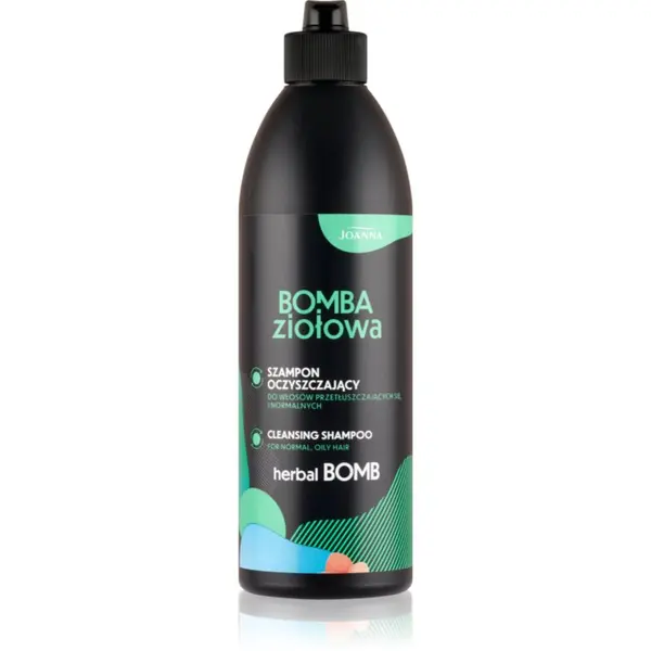 Joanna Joanna Herbal Bomb Cleansing Shampoo дълбоко почистващ шампоан за мазна коса и мазен скалп 500 мл.