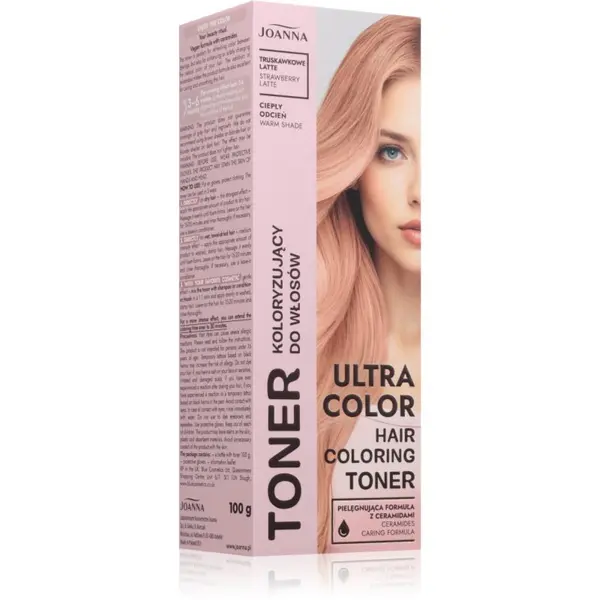 Joanna Joanna Ultra Color цветен тонер цвят Strawberry Latte 100 гр.