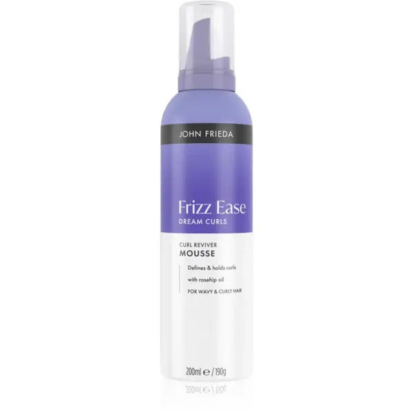 John Frieda John Frieda Frizz Ease Curl Reviver Mousse пяна за коса за оформяне на къдрици 200 мл.