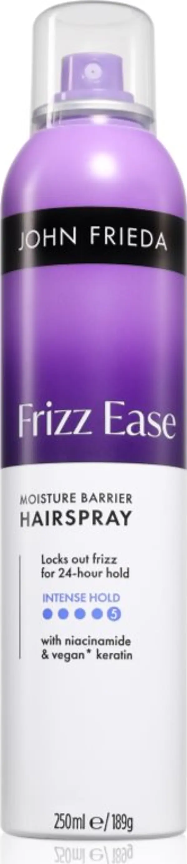 John Frieda John Frieda Frizz Ease Moisture Barrier Hairspray лак за коса със силна фиксация устойчив на влагата във въздуха 250 мл.