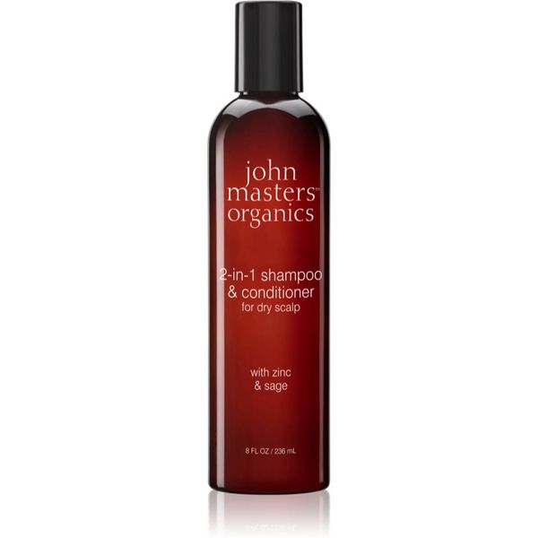 John Masters Organics John Masters Organics Scalp 2 in 1 Shampoo with Zinc & Sage шампоан и балсам 2 в1