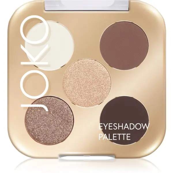 JOKO JOKO Eyeshadow Palette палитра сенки за очи с 5 цвята цвят Smoky Nude 7 гр.