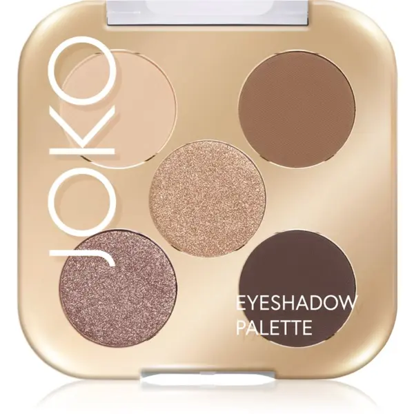 JOKO JOKO Eyeshadow Palette палитра сенки за очи с 5 цвята цвят Sparkling Sands 7 гр.