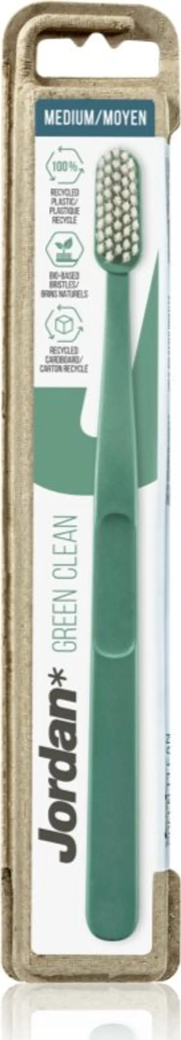 Jordan Jordan Green Clean Medium четка за зъби 1 бр.
