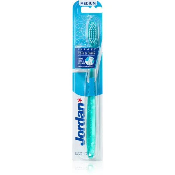 Jordan Jordan Target Teeth & Gums Medium четка за зъби 1 бр.