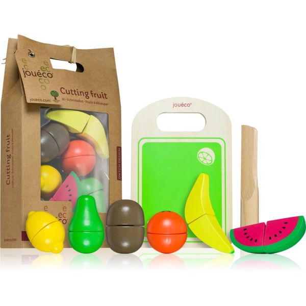 Jouéco Jouéco Cutting Fruit плодове за рязане от дърво 36 m+ 14 бр.