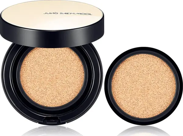 JUNG SAEM MOOL JUNG SAEM MOOL Essential Skin Nuder Cushion хидратиращ фон дьо тен в гъба + резервен пълнител цвят Pink Light 2x14 гр.