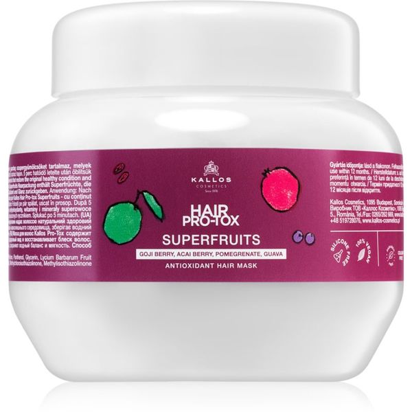 Kallos Kallos Hair Pro-Tox Superfruits регенерираща маска за уморена коса без блясък 275 мл.