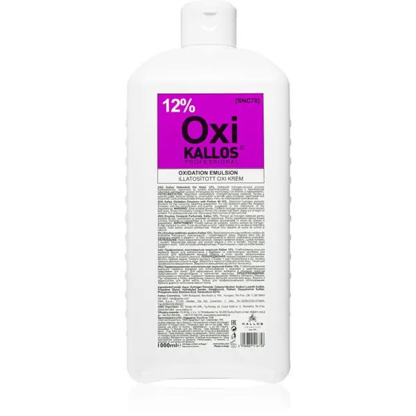 Kallos Kallos Kallos Classic Oxi кремообразна активираща емулсия 12% за професионална употреба 1000 мл.