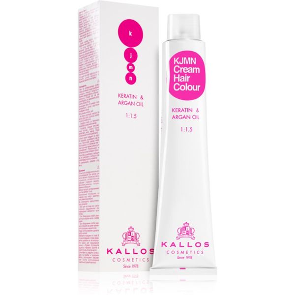 Kallos Kallos KJMN Cream Hair Colour Keratin & Argan Oil боя за коса с кератин и арганово масло цвят Light Brown 5.0 100 мл.