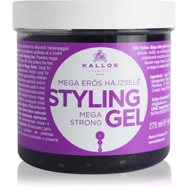 Kallos Kallos KJMN Mega Strong Styling Gel екстра силен гел За коса 275 мл.