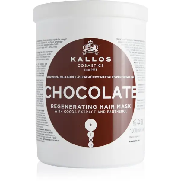 Kallos Kallos KJMN Professional Chocolate регенерираща маска за коса 1000 мл.