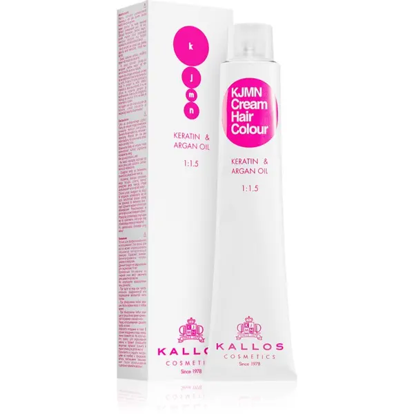 Kallos Kallos KJMN Professional Cream Hair Colour Keratin & Argan Oil боя за коса с кератин и арганово масло цвят 7.0 Medium Blond 100 мл.