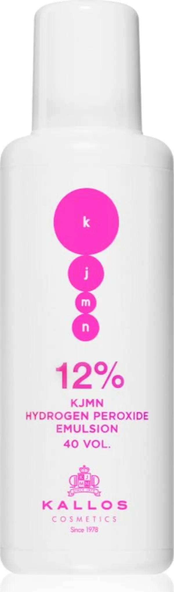 Kallos Kallos KJMN Professional Hydrogen Peroxide активираща емулсия 12 % 40 vol. за професионална употреба 100 мл.