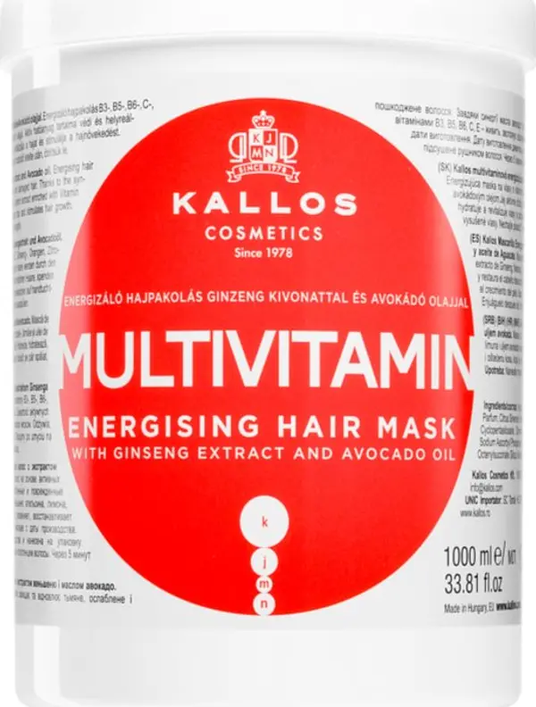 Kallos Kallos KJMN Professional Multivitamin енергизираща маска за коса 1000 мл.