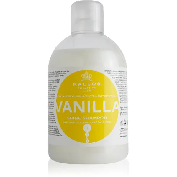 Kallos Kallos KJMN Professional Vanilla шампоан за блясък за суха коса 1000 мл.