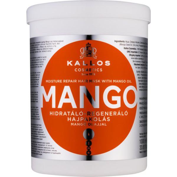 Kallos Kallos Mango подсилваща маска с масло от манго 1000 мл.