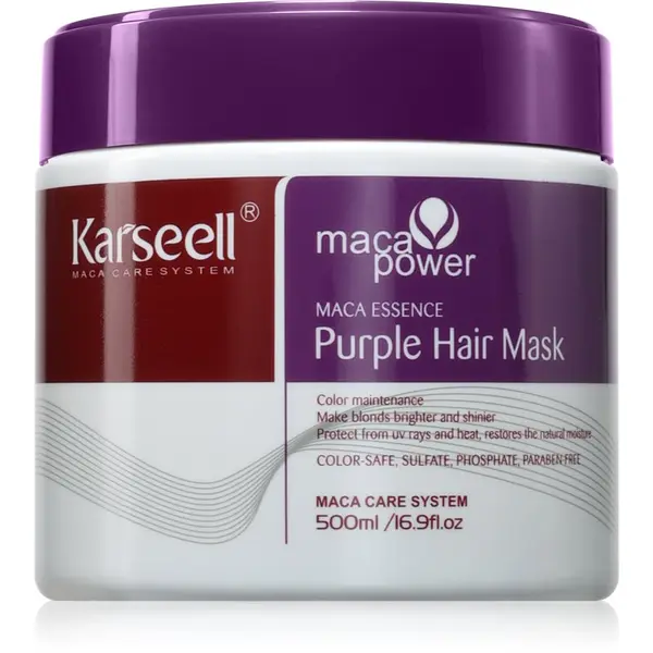 Karseell Karseell Purple Hair Mask маска за коса за руса и сива коса 500 мл.