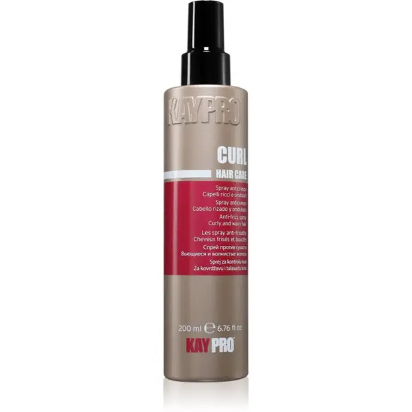 Kaypro Kaypro Curl Hair Care Anti-Frizz Spray грижа без отмиване за чуплива и къдрава коса 200 мл.