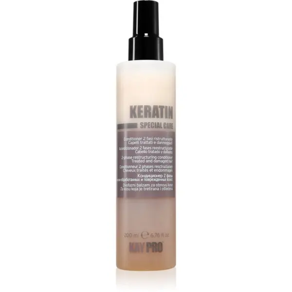 Kaypro Kaypro Keratin 2 Phase Restructiring Conditioner грижа без отмиване за по-лесно разресване на косата 200 мл.