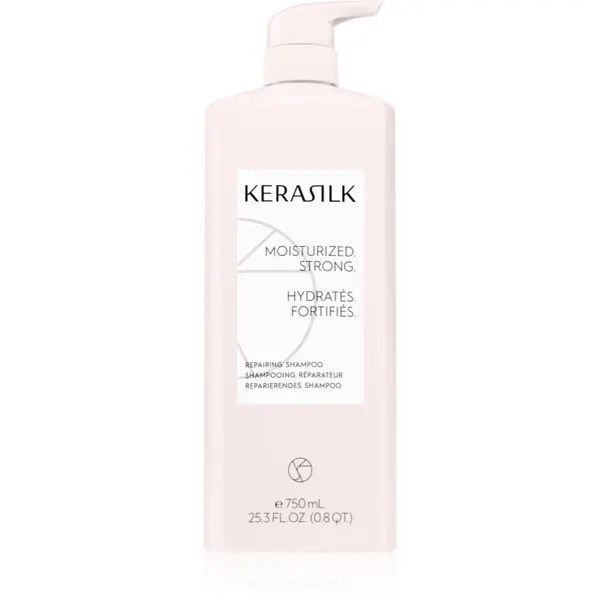 KERASILK KERASILK Essentials Repairing Shampoo почистващ и подхранващ шампоан за суха и увредена коса 750 мл.
