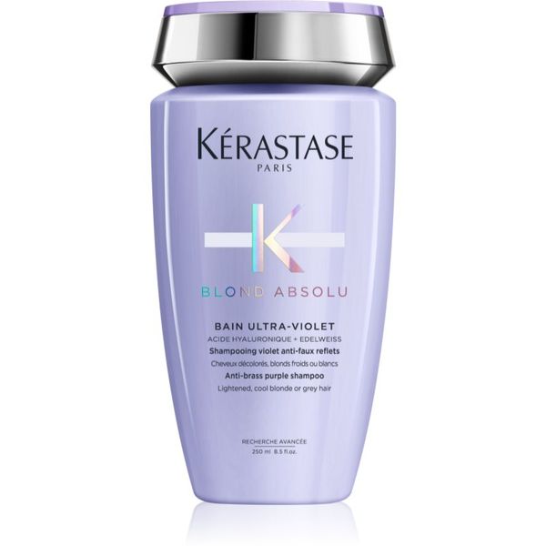Kérastase Kérastase Blond Absolu Bain Ultra-Violet шампоанена процедура за изрусена коса, коса с кичури със студени руси нюанси 250 мл.