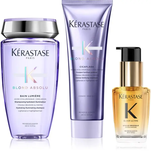 Kérastase Kérastase Blond Absolu + Elixir Ultime изгодна опаковка за руса коса