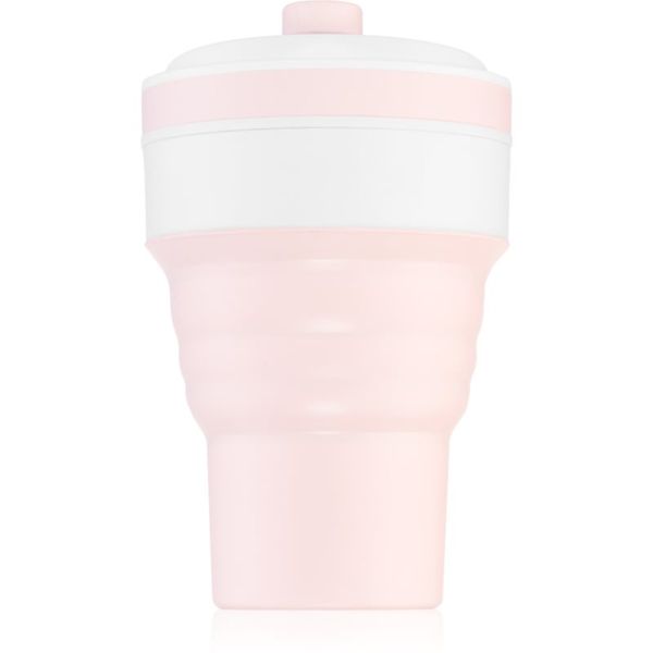 KidPro KidPro Collapsible Mug чаша със сламка Pink 350 мл.