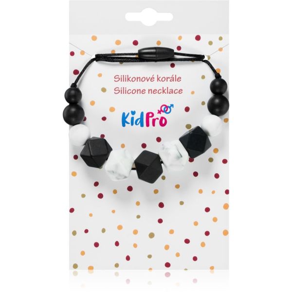 KidPro KidPro Silicone Necklace гердан-дъвкалка Black & White 1 бр.