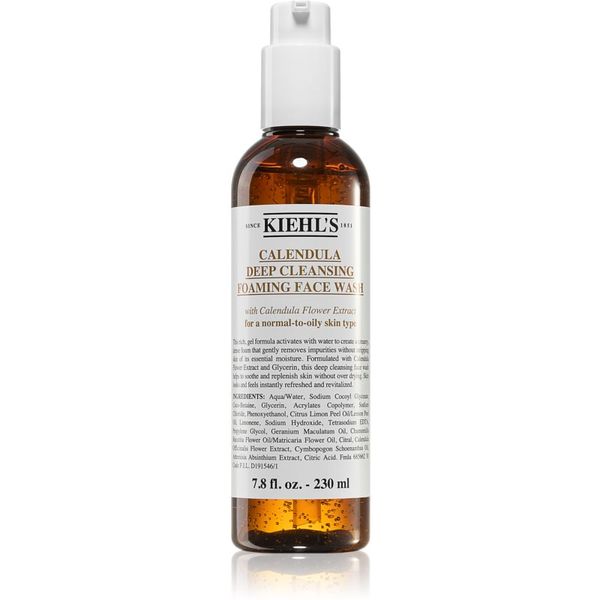 Kiehl's Kiehl's Calendula Deep Cleansing Foaming Face Wash гел за лице за дълбоко почистване 230 мл.