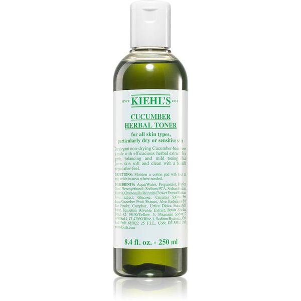 Kiehl's Kiehl's Cucumber Herbal Alcohol-Free Toner тоник за лице за суха до чувствителна кожа 250 мл.