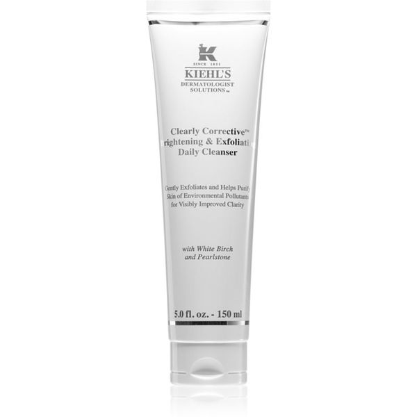 Kiehl's Kiehl's Dermatologist Solutions Clearly Corrective Brightening & Exfoliating Daily Cleanser озаряващ почистващ гел за всички видове кожа, включително