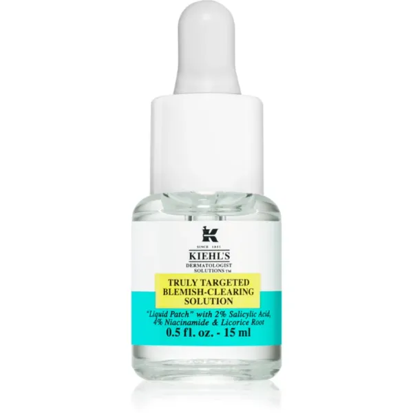 Kiehl's Kiehl's Dermatologist Solutions Truly Targeted Blemish-Clearing Solution серум за кожа с акне за жени  15 мл.