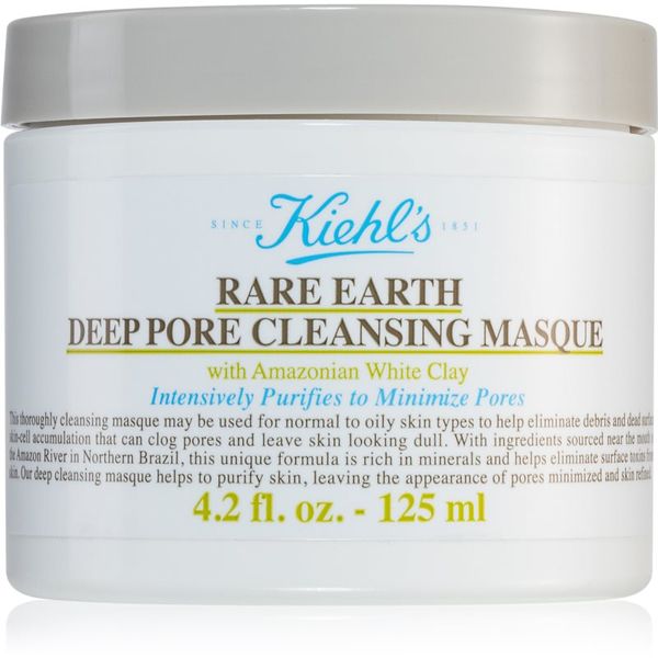 Kiehl's Kiehl's Rare Earth Deep Pore Cleansing Mask дълбоко почистваща маска за радуциране на порите 125 мл.