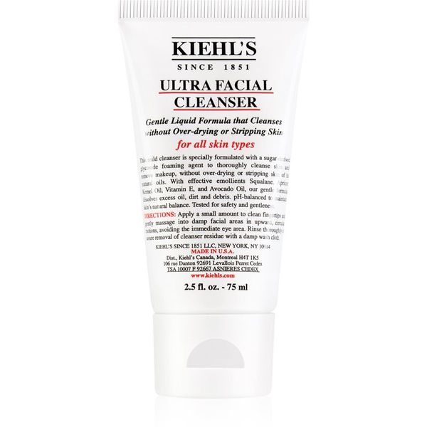 Kiehl's Kiehl's Ultra Facial лек почистващ гел за всички типове кожа на лицето 75 мл.