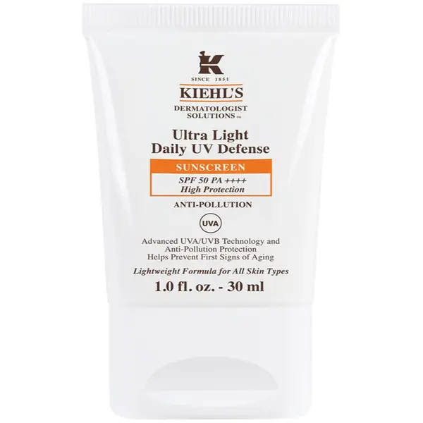 Kiehl's Kiehl's Ultra Light Daily UV Defense ултра лек защитен флуид за всички видове кожа, включително и чувствителна SPF 50+ 30 мл.