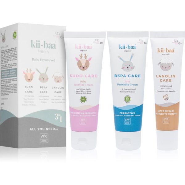 kii-baa® organic kii-baa® organic Baby Baby Cream Set подаръчен комплект (за деца от раждането им)