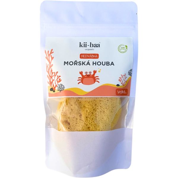 kii-baa® organic kii-baa® organic Natural Sponge Wash натурална морска гъба за баня 10-12 cm 1 бр.