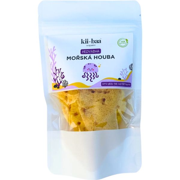 kii-baa® organic kii-baa® organic Natural Sponge Wash натурална морска гъба за баня за бебета 8-10 cm 1 бр.