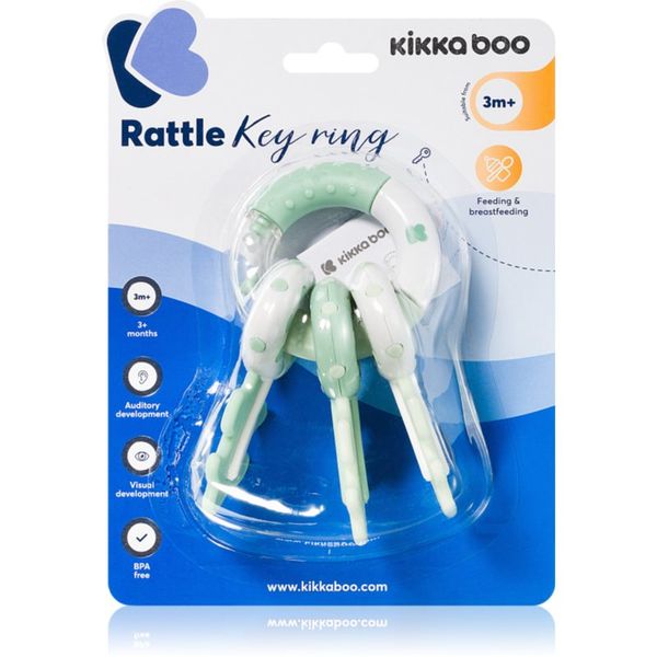 Kikkaboo Kikkaboo Rattle Keychain дрънкалка 3 m+ Mint 1 бр.