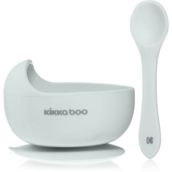 Kikkaboo Kikkaboo Silicone Bowl with Spoon силиконова купичка с лъжичка 4 m+ Blue 2 бр.