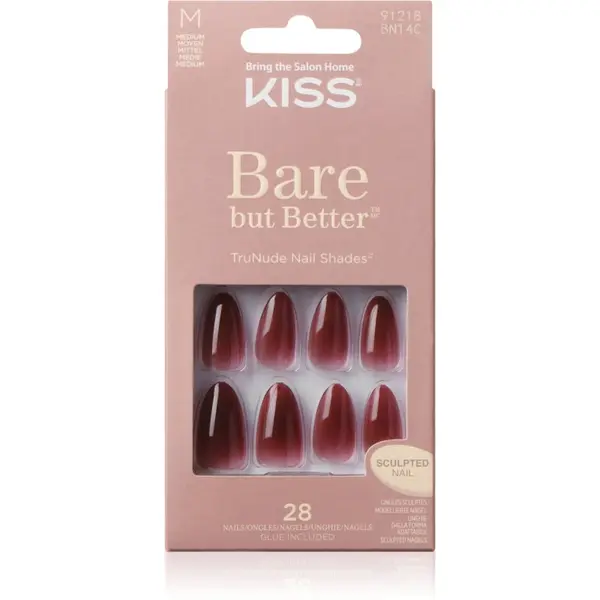 KISS KISS Bare But Better Medium Изкуствени нокти Chemistry 28 бр.