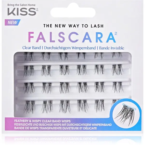 KISS KISS Falscara The New Way to Lash лепящи снопчета мигли без възли 24 бр.