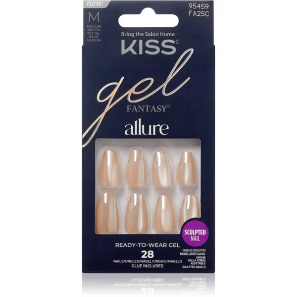 KISS KISS Gel Fantasy Allure Изкуствени нокти MoonBeam 28 бр.