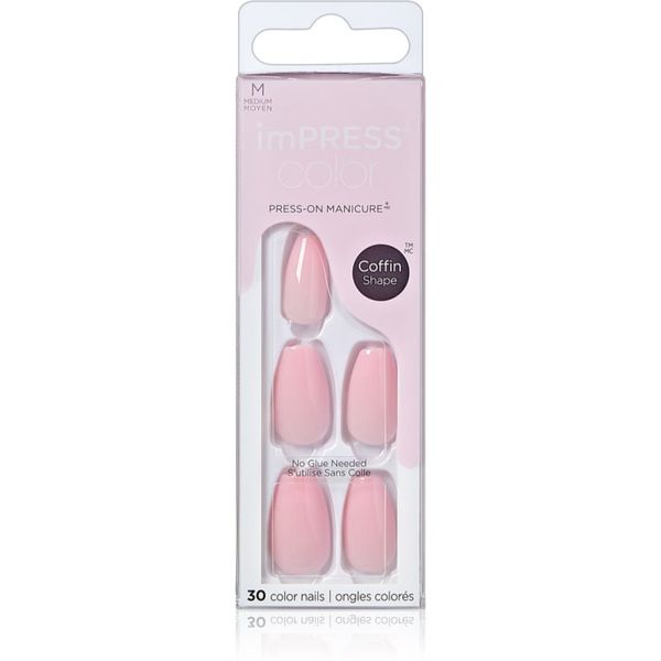 KISS KISS imPRESS Color Medium Изкуствени нокти Pink Dream 30 бр.