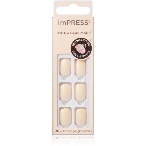 KISS KISS imPRESS The No Glue Mani Short Изкуствени нокти Point Pink 30 бр.