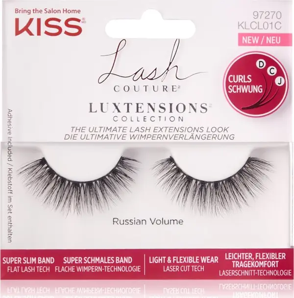 KISS KISS Lash Couture LuXtensions изкуствени мигли Russian Volume 1 чифт