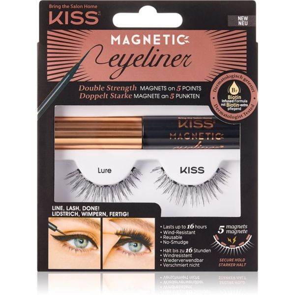 KISS KISS Magnetic Eyeliner & Eyelash Kit магнитни мигли 01 Lure 1 pair